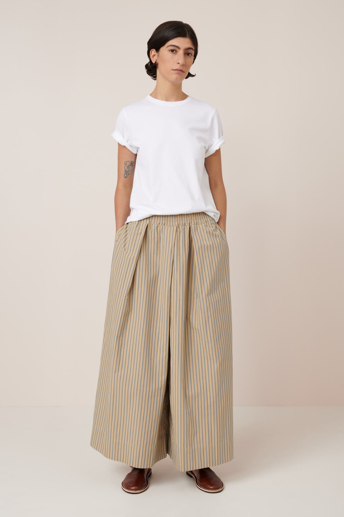 Athena Pant, Double Pinstripe
