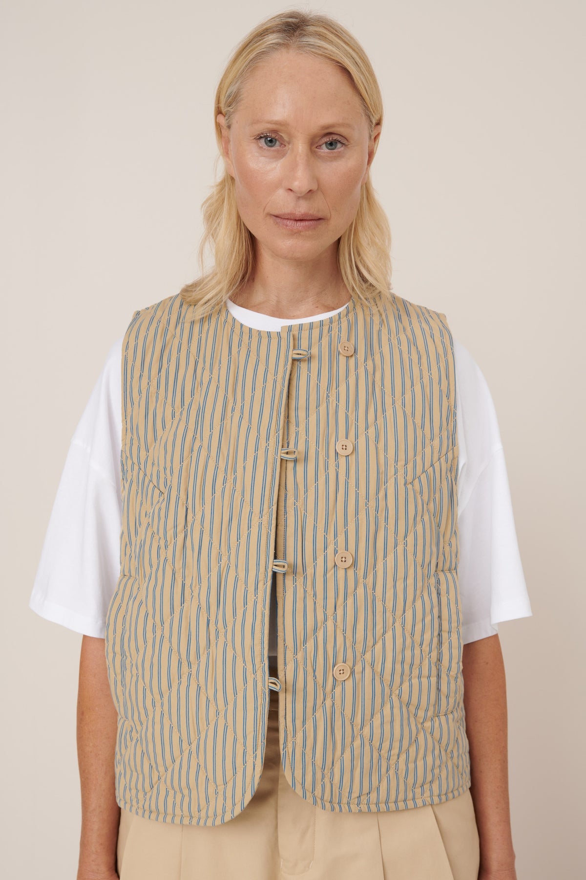 Axis Vest, Double Pinstripe