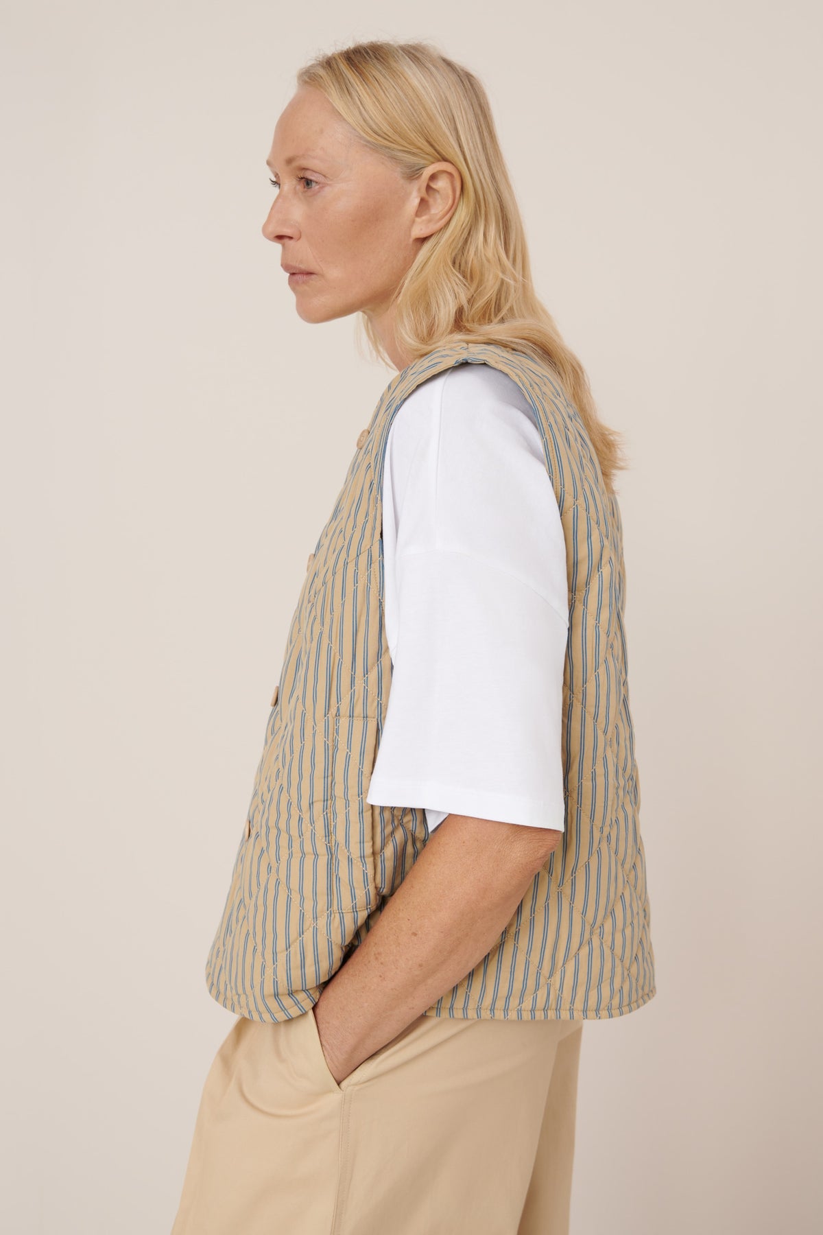 Axis Vest, Double Pinstripe