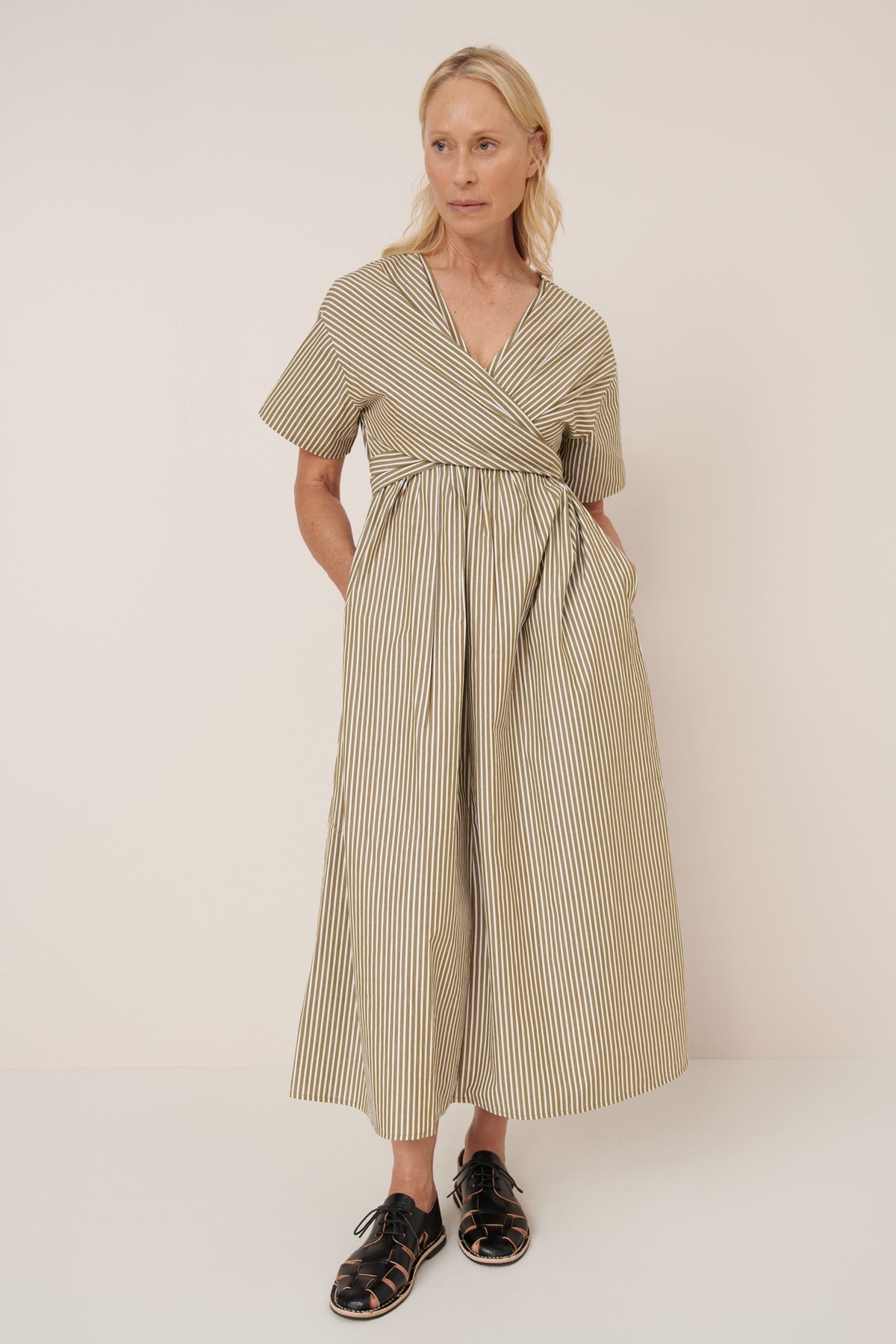 Composer Dress, Treetop Stripe