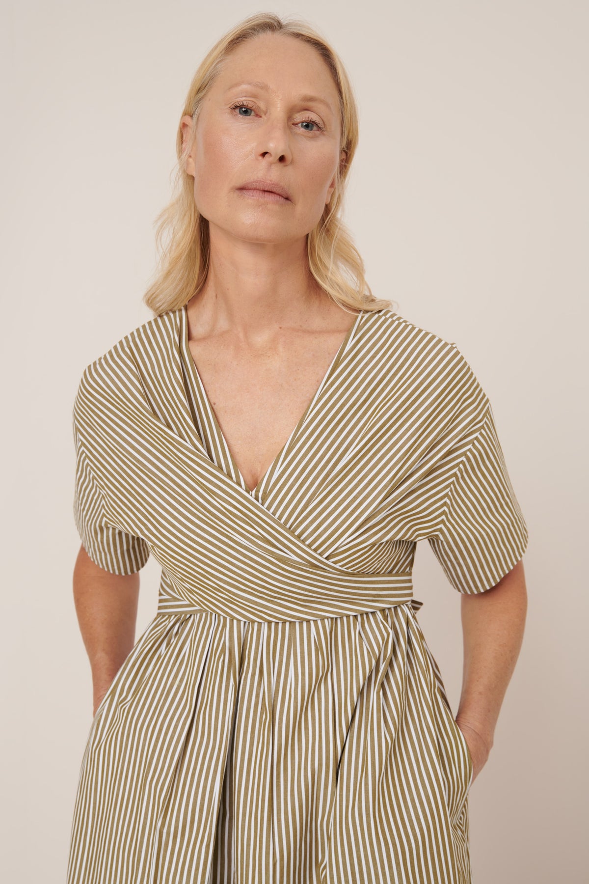 Composer Dress, Treetop Stripe