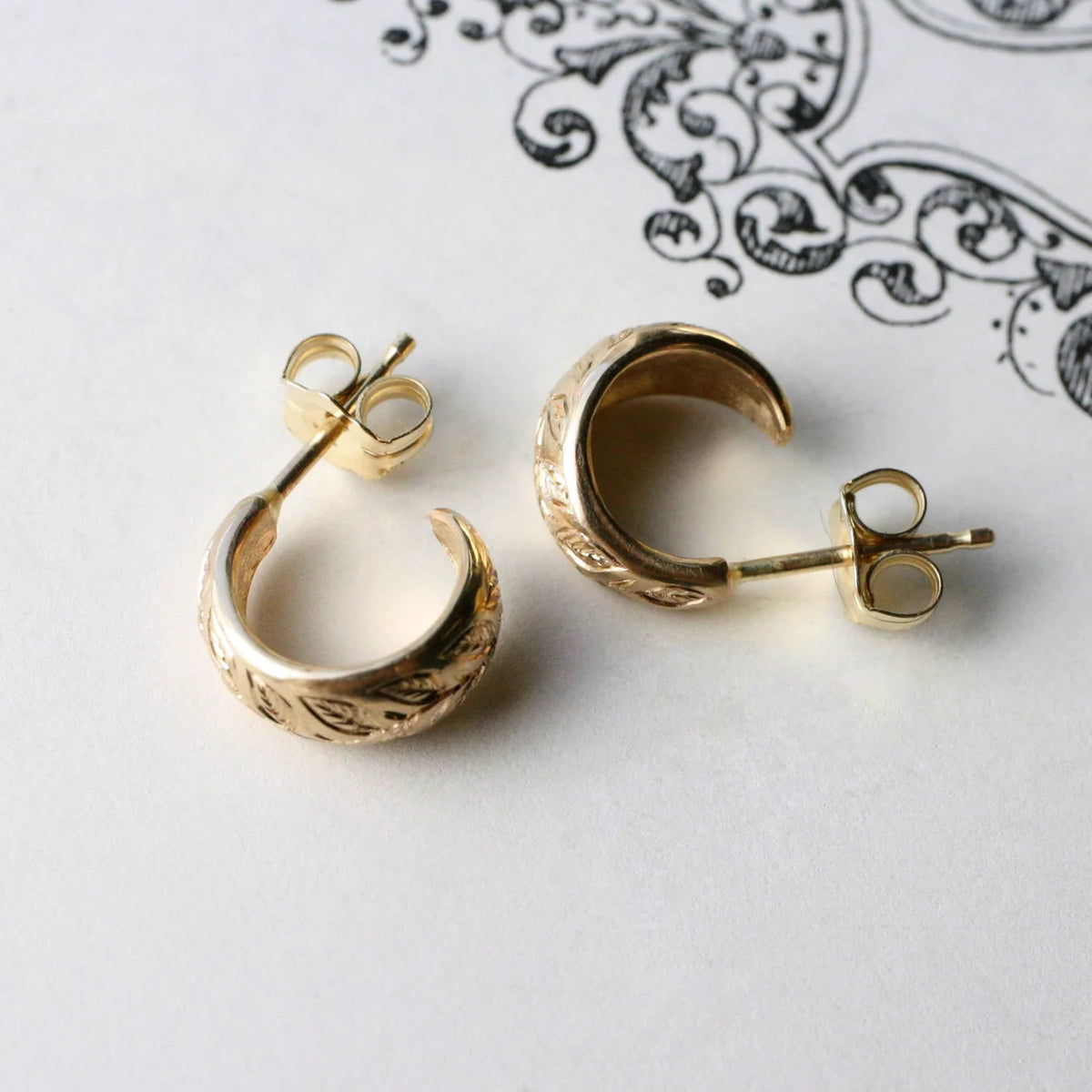 Vine Huggie Hoops
