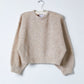 Balloon Sleeve Lightweight Sweater, Grain Sac