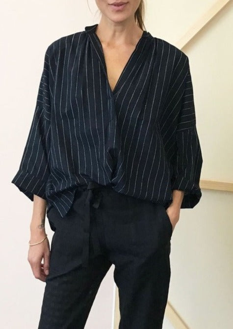 Black & White Stripe Two Shirt