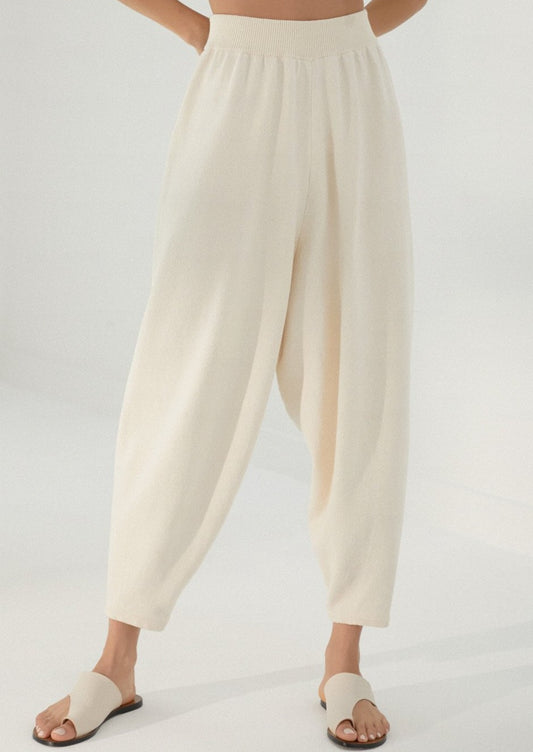 Knit  Pants, Natural