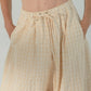 Checkered Maxi Pants, Sand