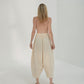 Checkered Maxi Pants, Sand