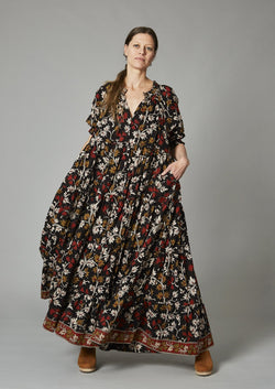Graziana Long Dress, Lady Black