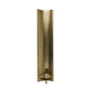BRASS-PLATED CHANNEL WALL SCONCE