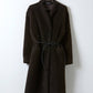 Atelier Delphine Shearling Coat with Leather Belt