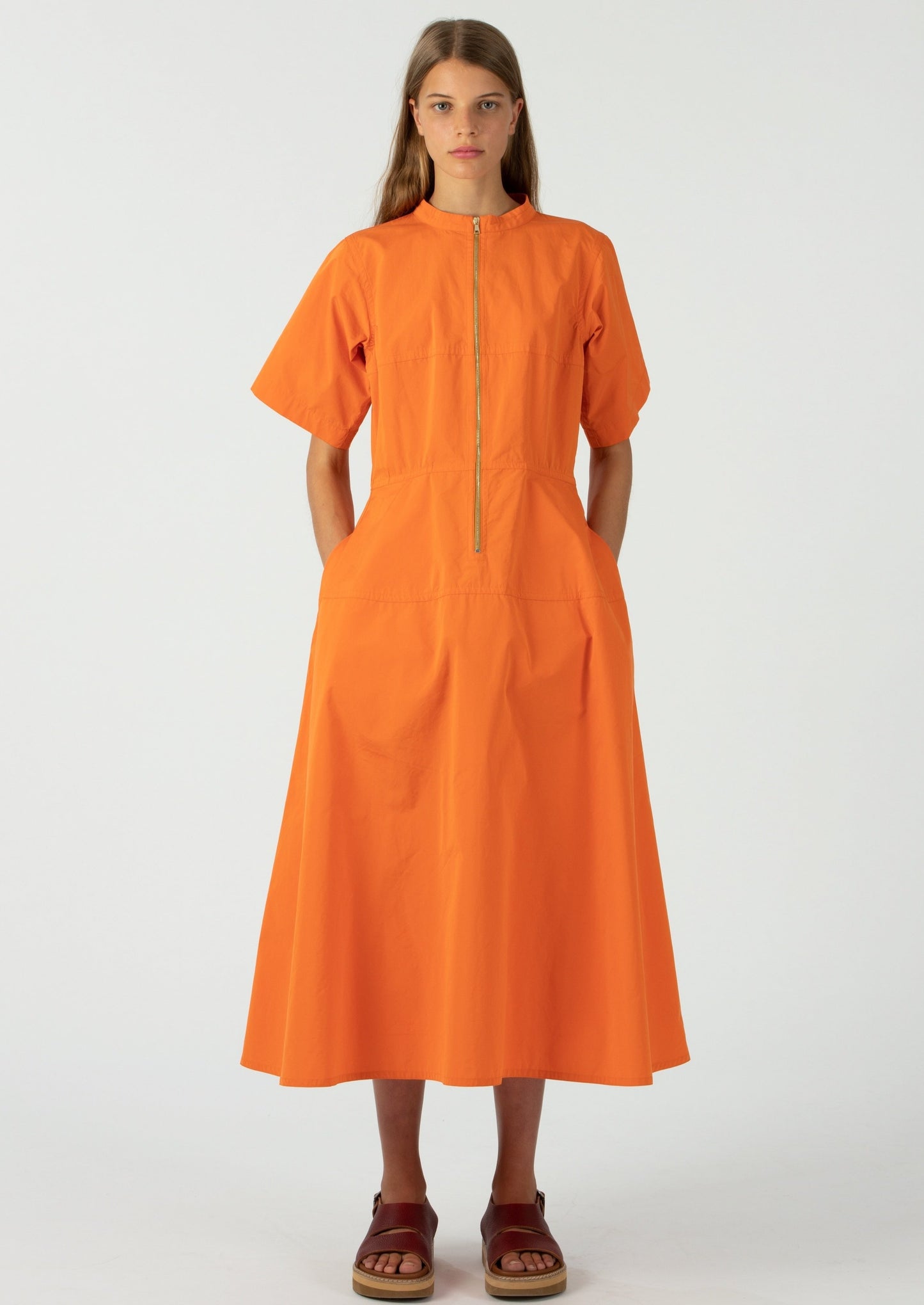 Sofie D'Hoore Orange Drama Dress
