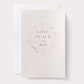 Love, Peace, and Joy Card