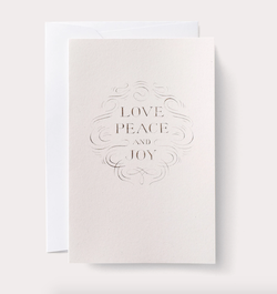 Love, Peace, and Joy Card