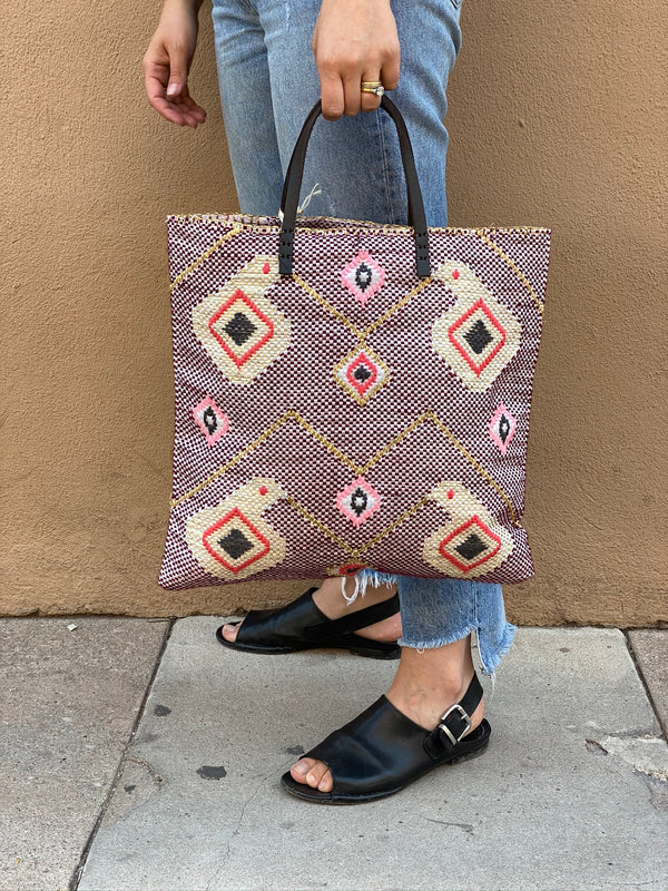 Recycled Summer Tote - Ikat B