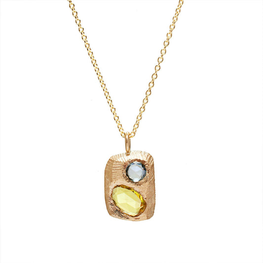 Sapphire Tablet Necklace