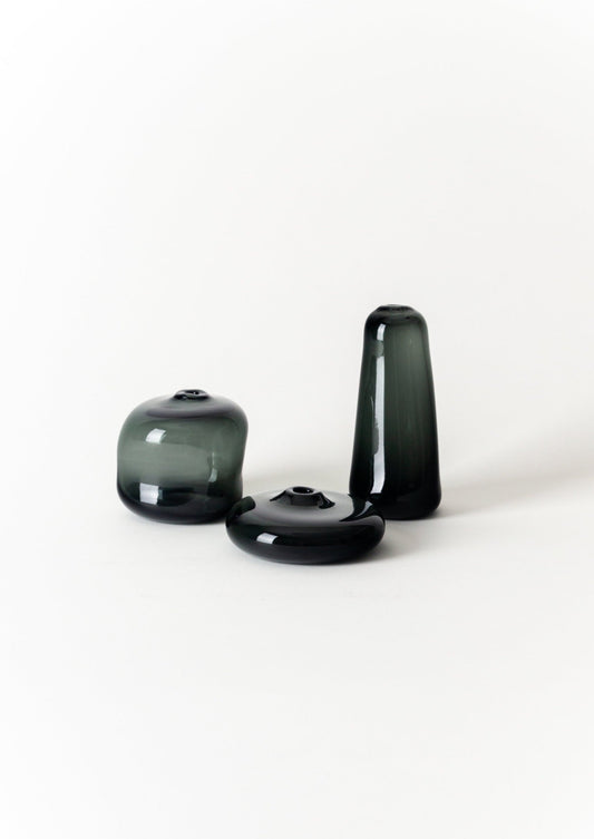 Gary Bodker Glass Little Gem Vase Gift Charcoal