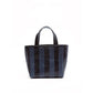 Striped Gorriti Handbag, Black & Navy