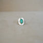 Ethiopian Opal Saddle Ring .12 ct Diamond