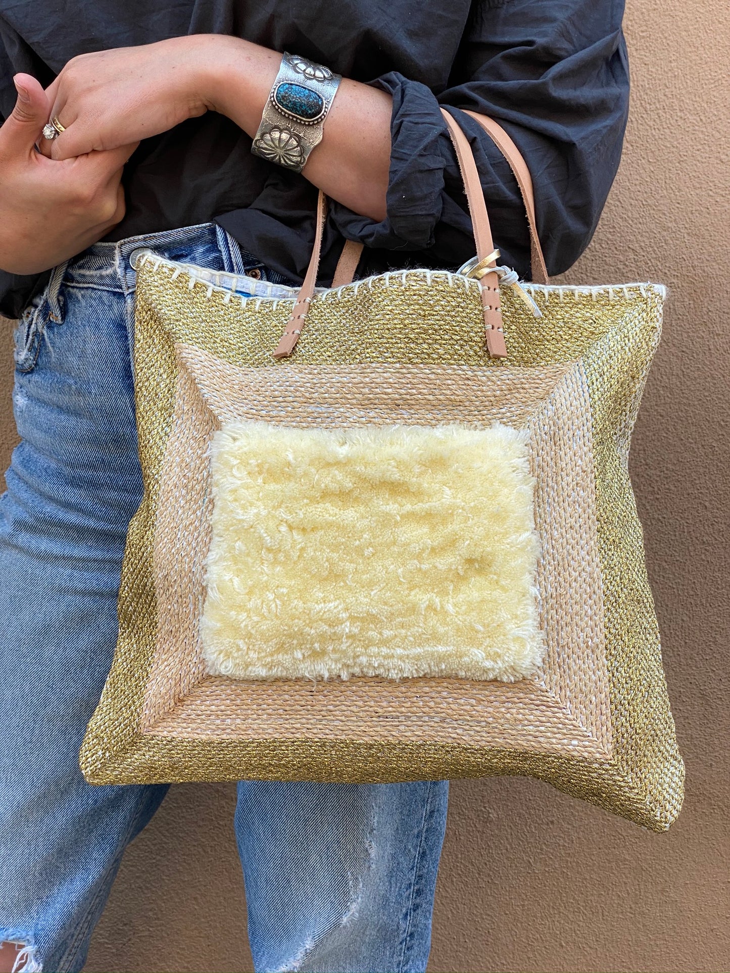 Recycled Summer Tote - Gold