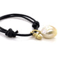 South Sea Pearl and Leather Bracelet