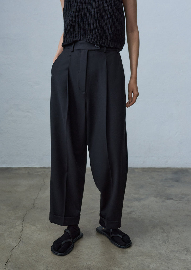 Tailored Masculine Pant, Black