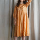 EKA Hazel Orange Silk Dress Handloomed Made in India
