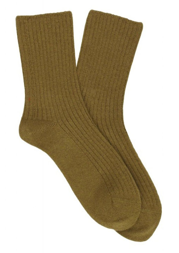 Cashmere Socks, Khaki