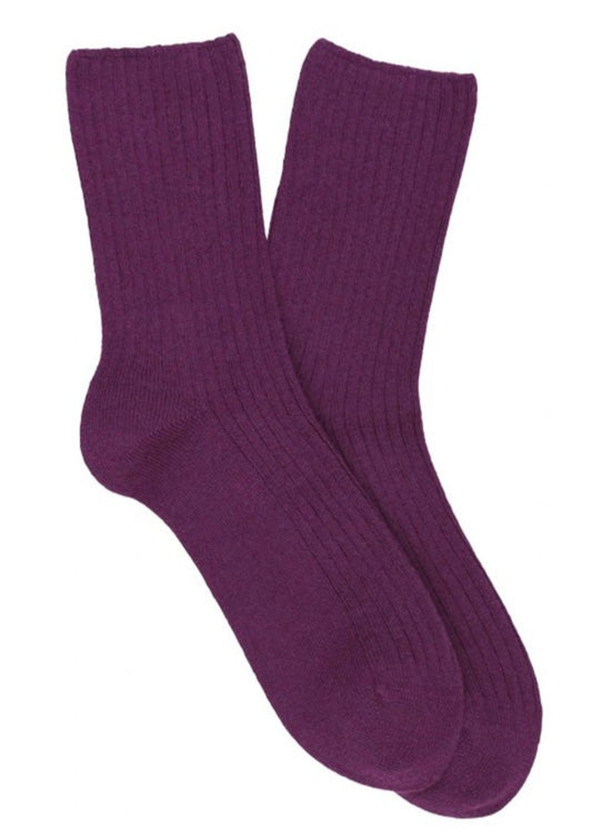 Cashmere Socks, Purple