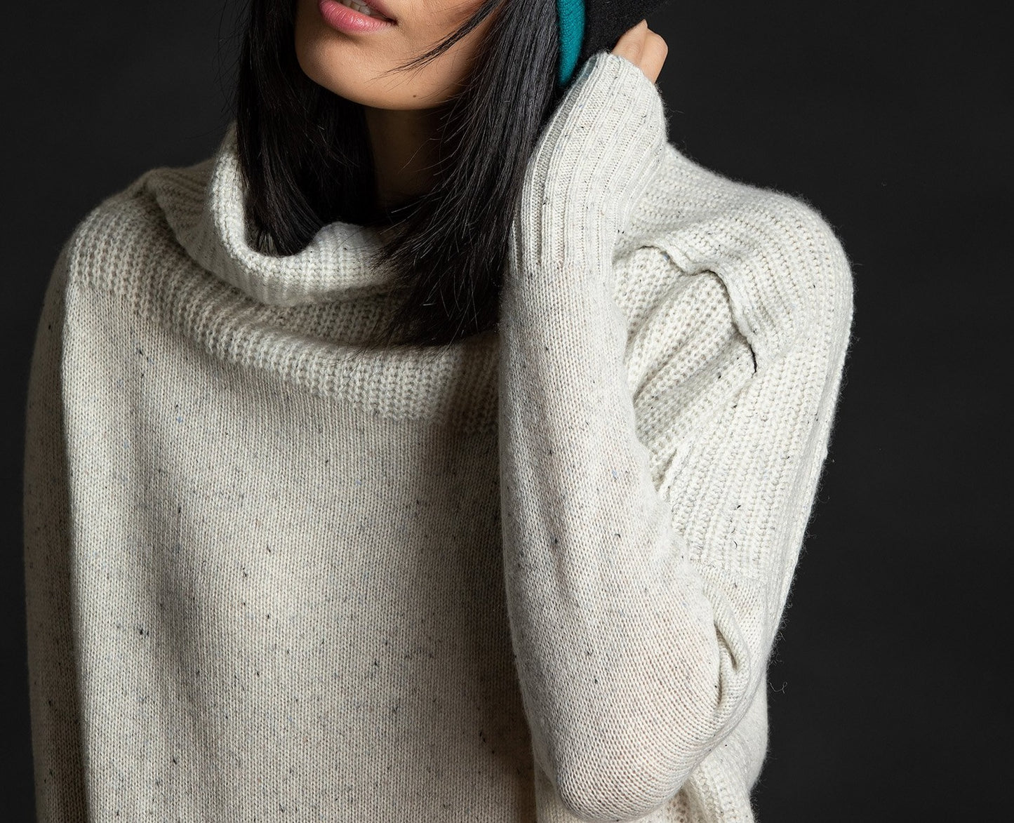 Mock Pullover, Snow Speckle