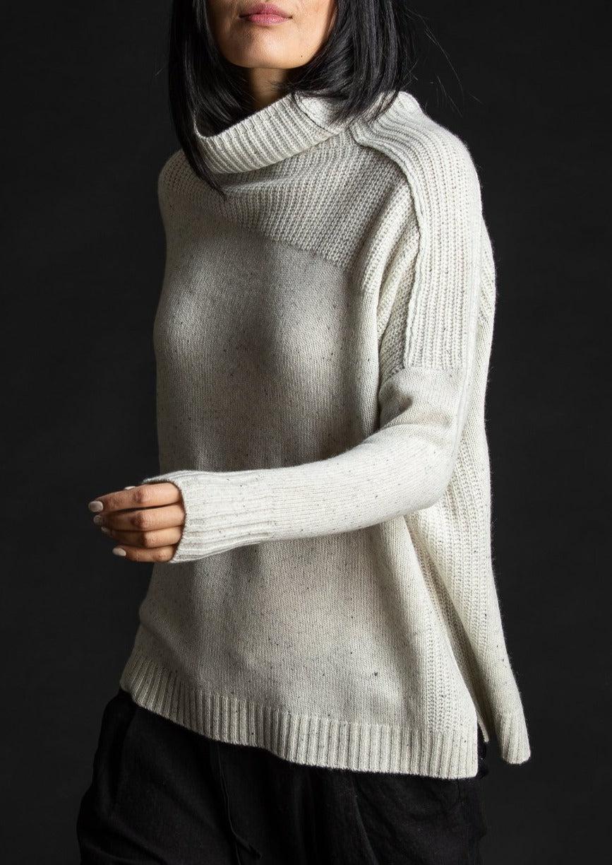 Mock Pullover, Snow Speckle