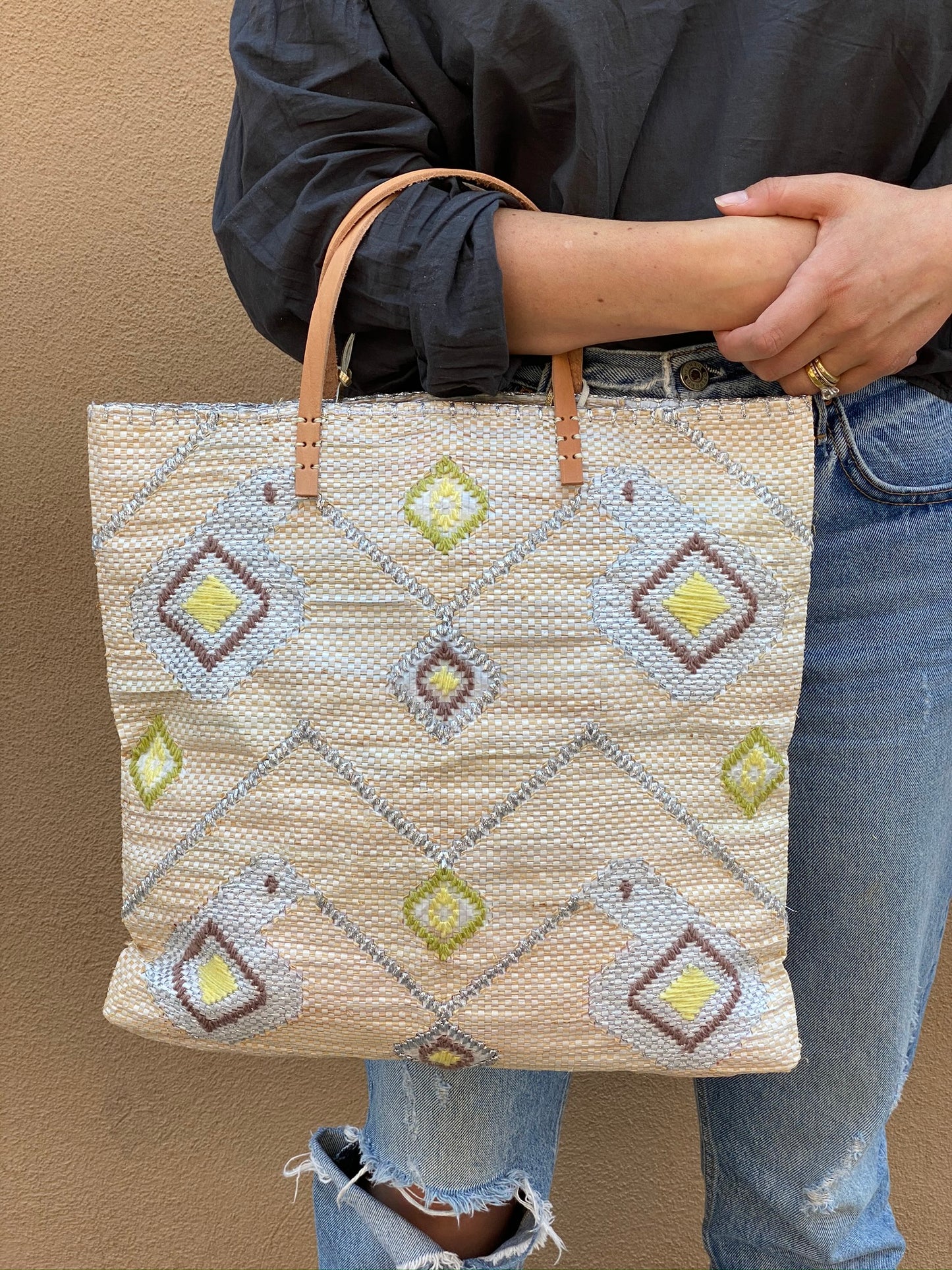 Recycled Summer Tote - Ikat C