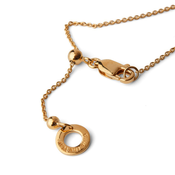 Graduation Gift Joan Hornig Lightbulb necklace with pave white diamonds and 18k gold vermeil