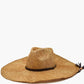 Lucia Straw Wide Hat, Rust