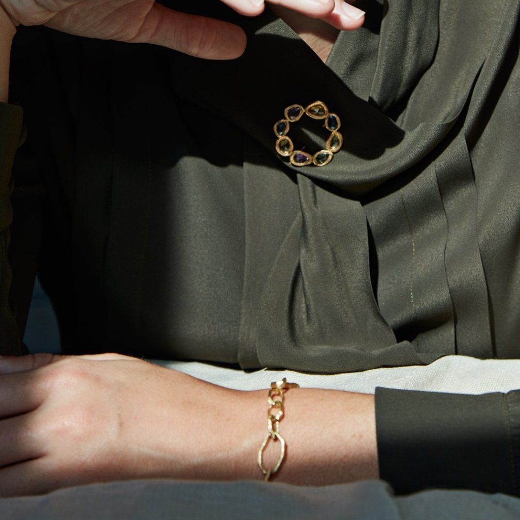 Hand Carved Link Bracelet