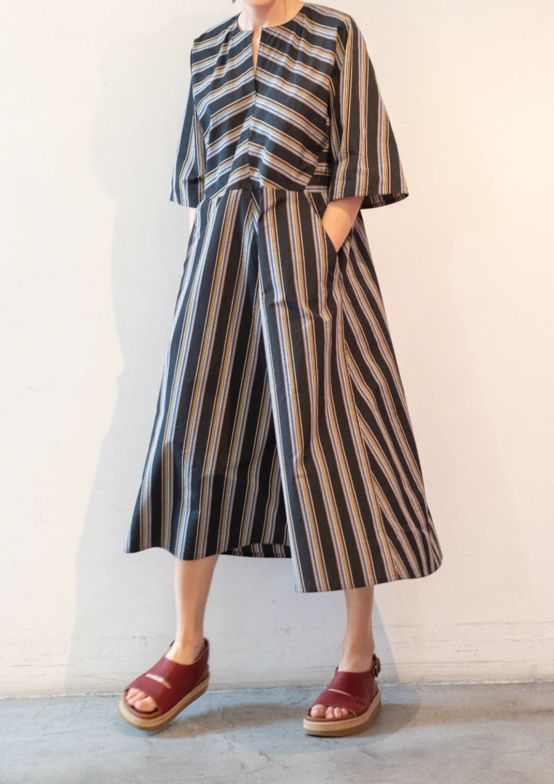 Flattering Sofie D'Hoore Delice Dress with Stripes 