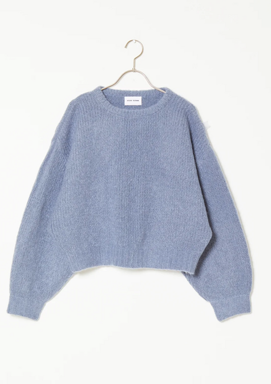 Balloon Sleeve Sweater,  Slate