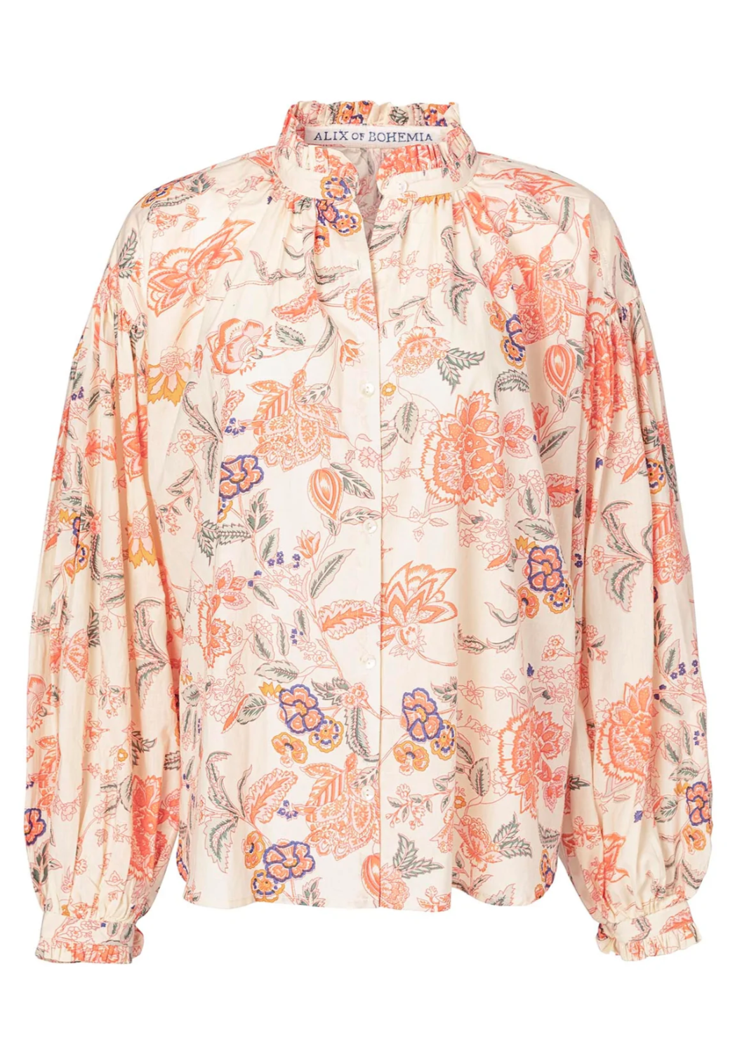 Poet Coral Flower Blouse, Pink Camation