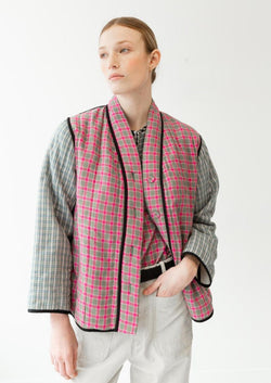 Quilted Tao Jacket, Plaid Combo