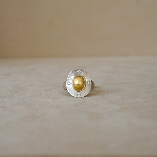 Gold Dome Saddle Ring