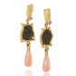 Pink Opal Rosethrorn Earrings