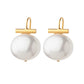 Lrg Pebble Pearl Earring
