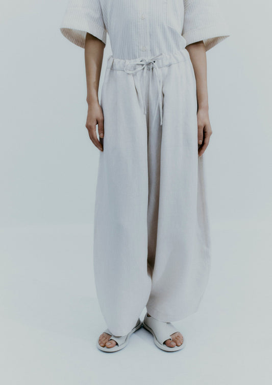 Maxi Linen Pants, Natural