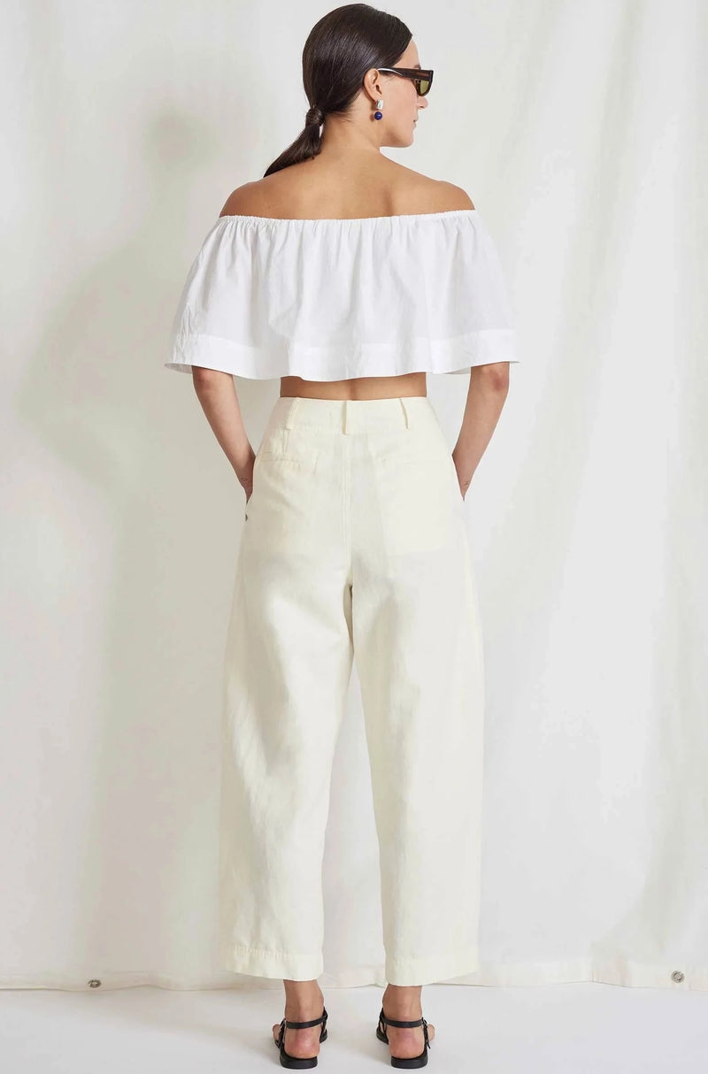 Bari Crop Trouser, Cream