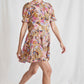 Las Alturas Mini Dress, Cream Multi Wildflowers