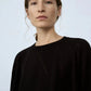 Silk Fretwork Sweater, Black