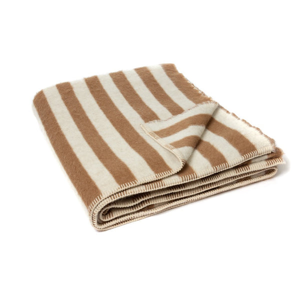 Stills Blanket, Tobacco/Ivory Stripe